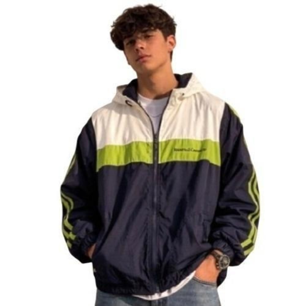 Vintage 90s Roberta di Camerino Italian Colorblock Track Jacket